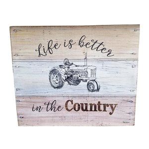 Wall Art - 🆕Life is Better in the Country Wood Wall Sign Wall Art - 🆕Life is Better in the Country Wood Wall Sign